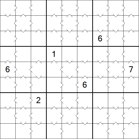 Greater Than Sudoku - Medium