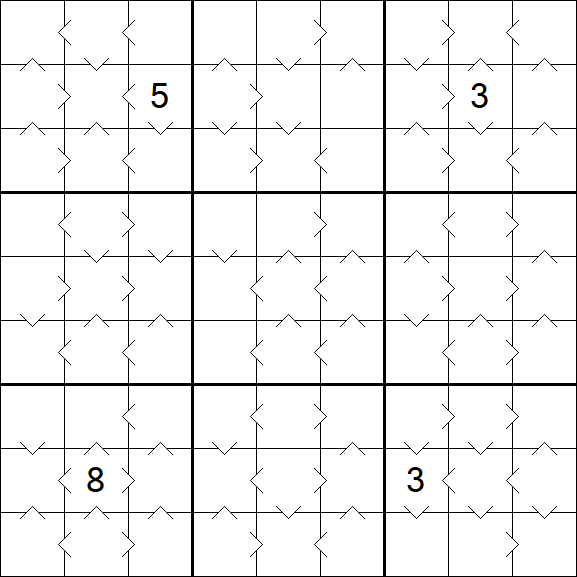 Greater Than Sudoku - Medium