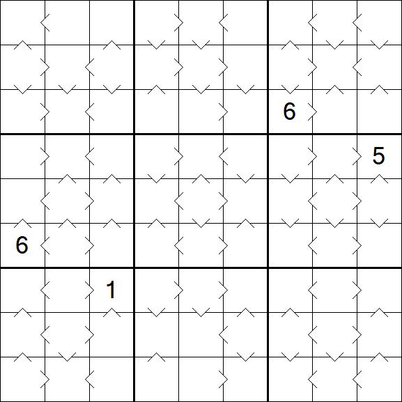Greater Than Sudoku - Medium