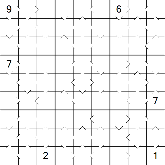 Greater Than Sudoku - Medio