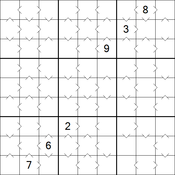 Greater Than Sudoku - Moyen