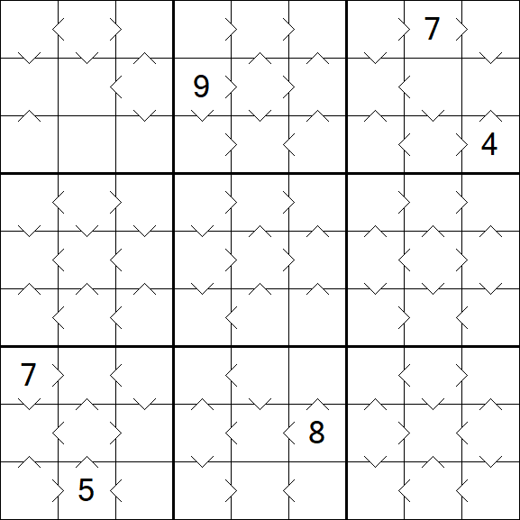 Greater Than Sudoku - Moyen