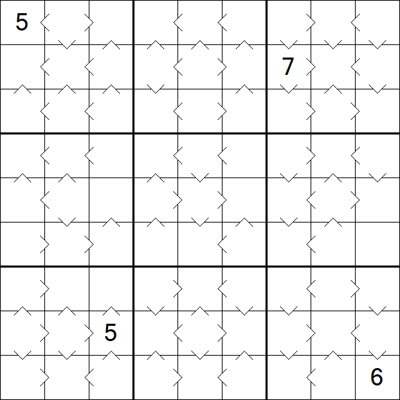 Greater Than Sudoku - Moyen