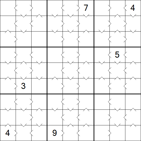 Greater Than Sudoku - Médio