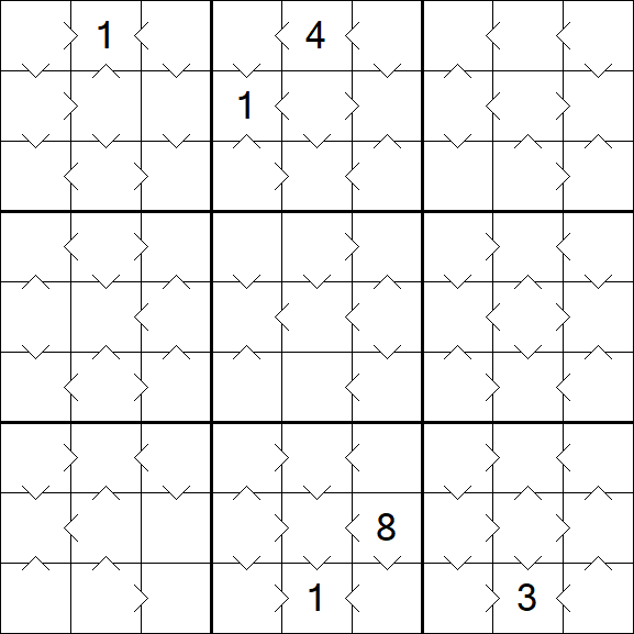 Greater Than Sudoku - Médio