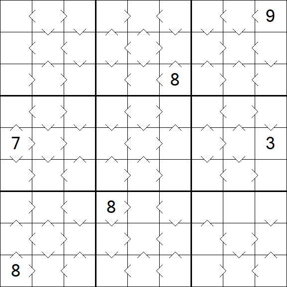 Greater Than Sudoku - Medio