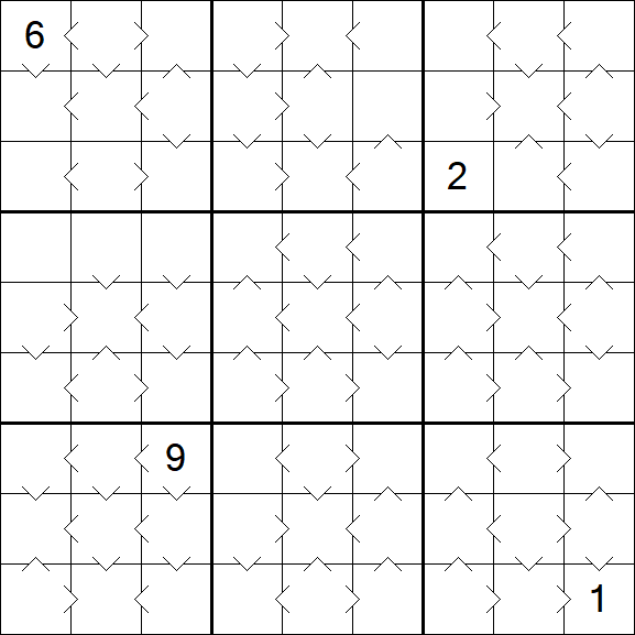 Greater Than Sudoku - Médio