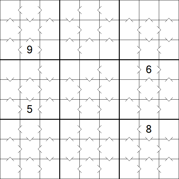 Greater Than Sudoku - Médio