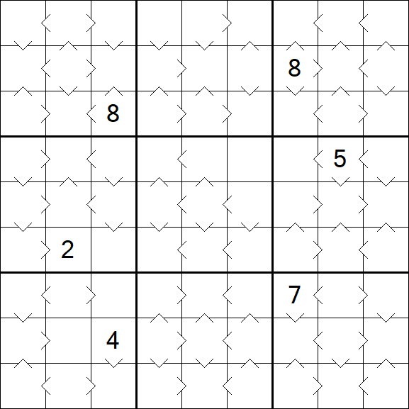 Greater Than Sudoku - Médio