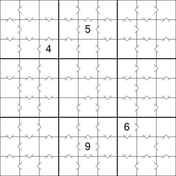 Greater Than Sudoku - Médio