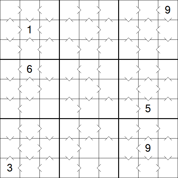 Greater Than Sudoku - Médio