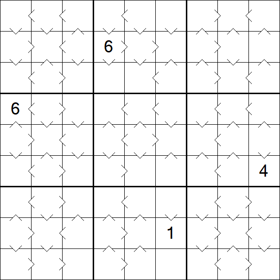 Greater Than Sudoku - Médio