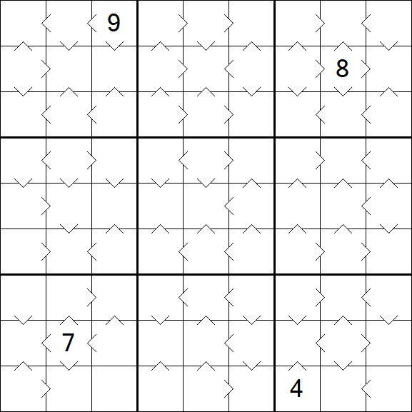Greater Than Sudoku - Médio
