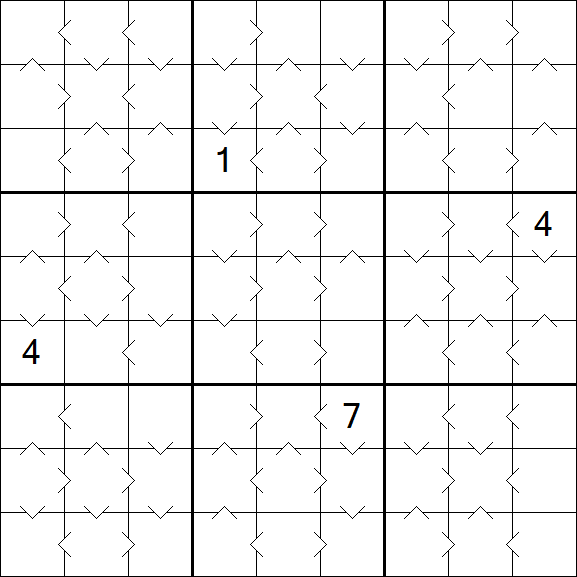 Greater Than Sudoku - Médio