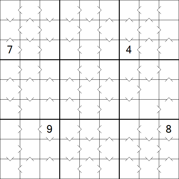 Greater Than Sudoku - Médio