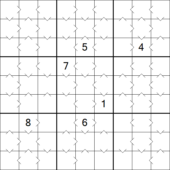 Greater Than Sudoku - Médio