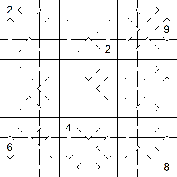 Greater Than Sudoku - Médio
