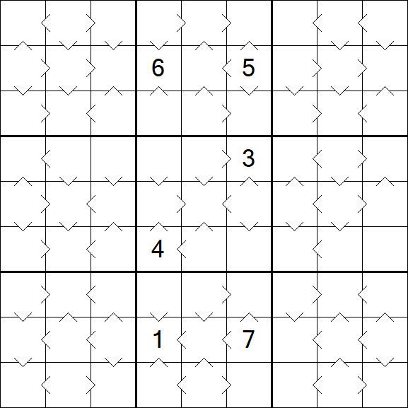 Greater Than Sudoku - Médio