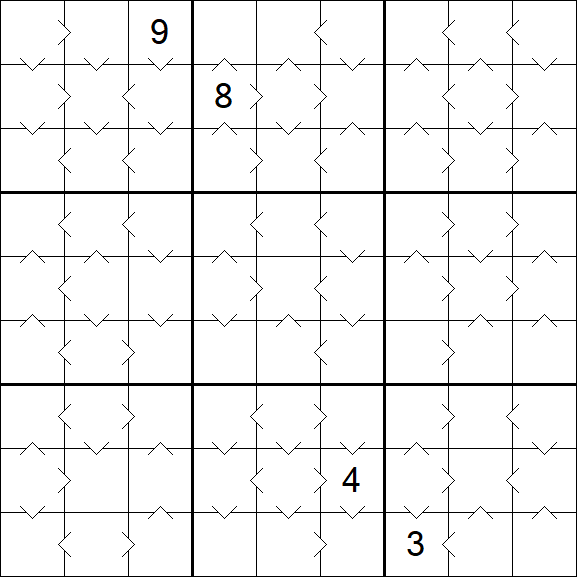 Greater Than Sudoku - Médio