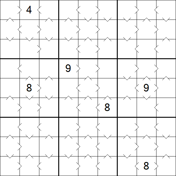 Greater Than Sudoku - Médio