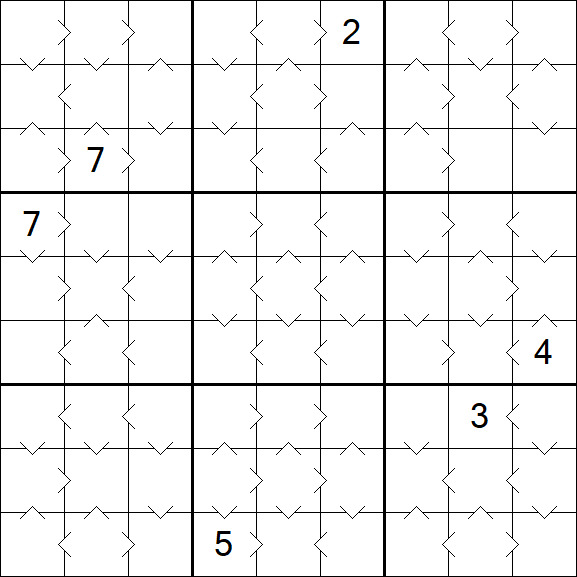 Greater Than Sudoku - Medium