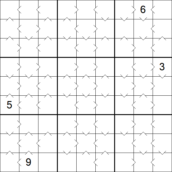 Greater Than Sudoku - Médio