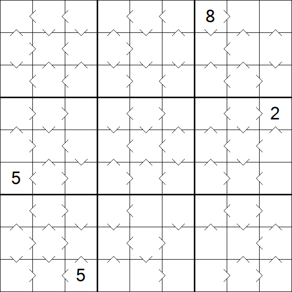 Greater Than Sudoku - Moyen