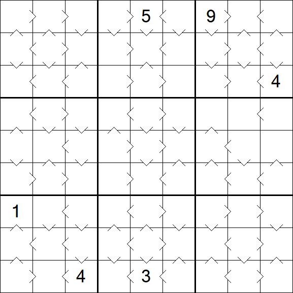 Greater Than Sudoku - Médio