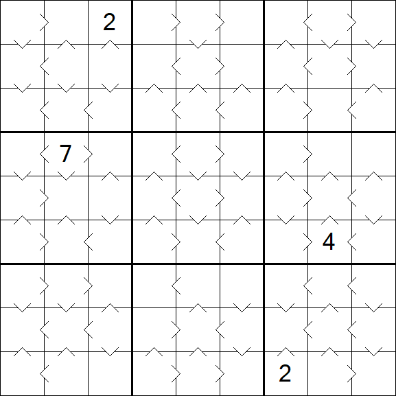 Greater Than Sudoku - Medium
