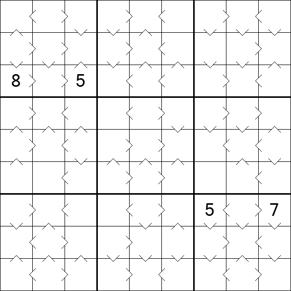 Greater Than Sudoku - Medium