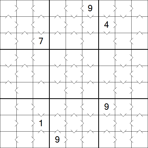 Greater Than Sudoku - Medium