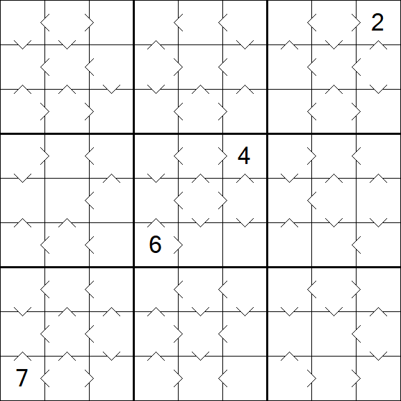 Greater Than Sudoku - Medium
