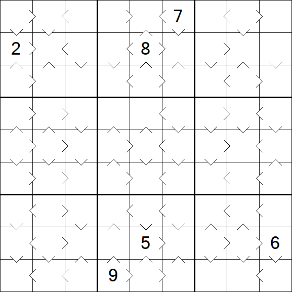 Greater Than Sudoku - Medium