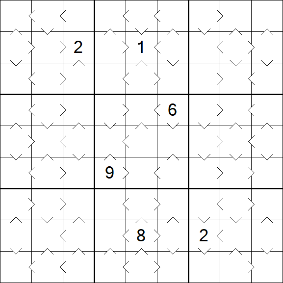 Greater Than Sudoku - Medium