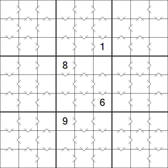 Greater Than Sudoku - Medium