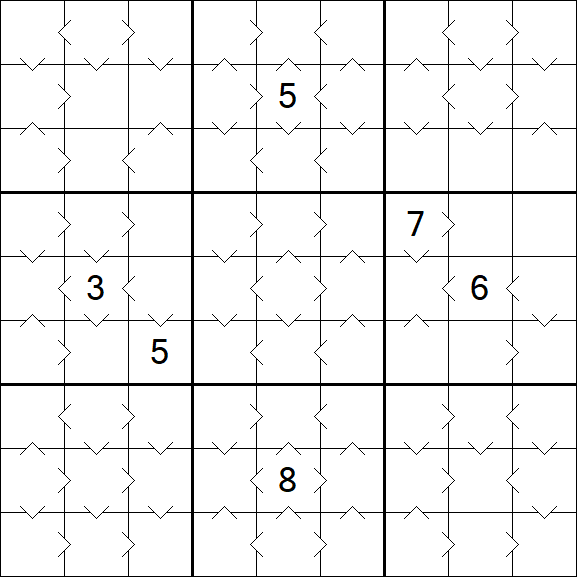 Greater Than Sudoku - Medium