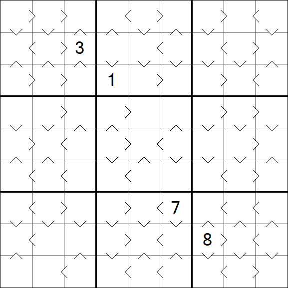 Greater Than Sudoku - Medium