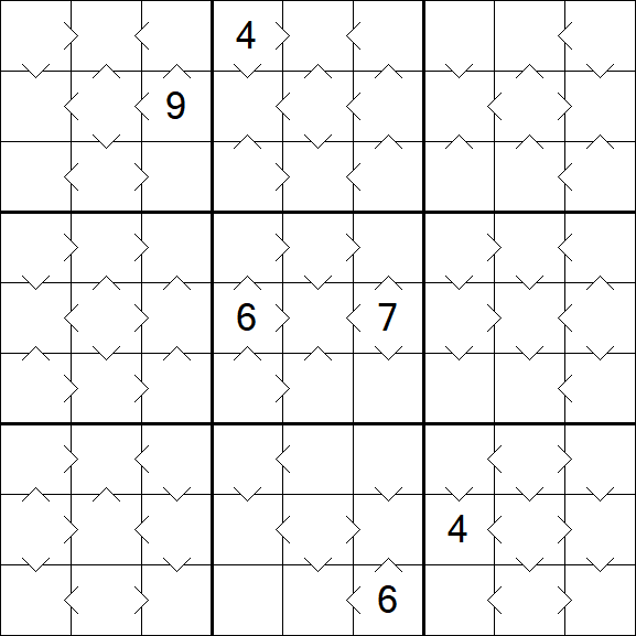 Greater Than Sudoku - Medium