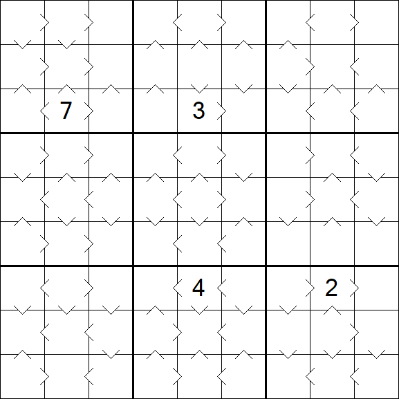 Greater Than Sudoku - Medium