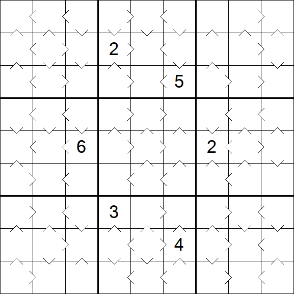 Greater Than Sudoku - Medium