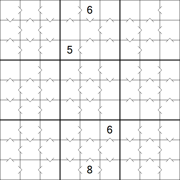 Greater Than Sudoku - Medium