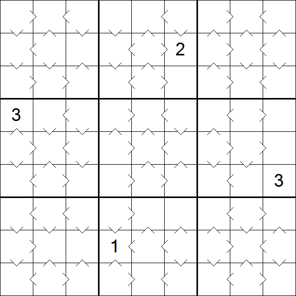 Greater Than Sudoku - Medium