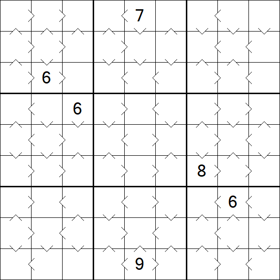 Greater Than Sudoku - Medium