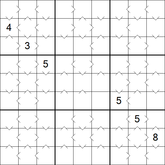 Greater Than Sudoku - Medium