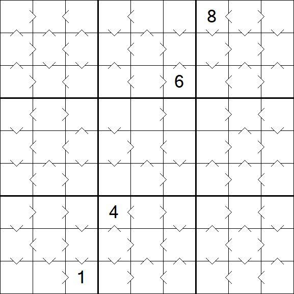 Greater Than Sudoku - Medium