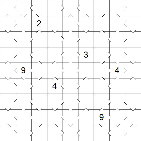 Greater Than Sudoku - Medium