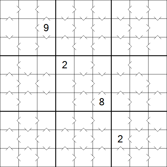 Greater Than Sudoku - Medium