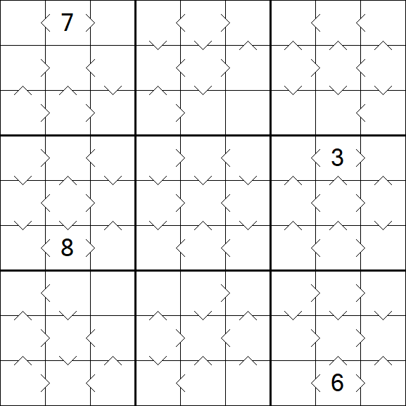 Greater Than Sudoku - Medium