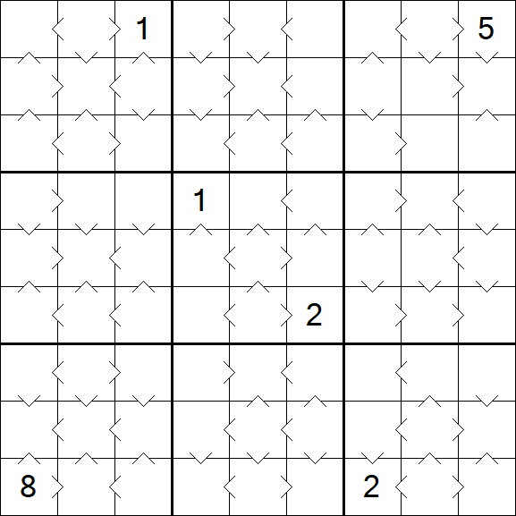 Greater Than Sudoku - Medium