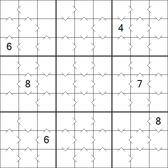 Greater Than Sudoku - Medium